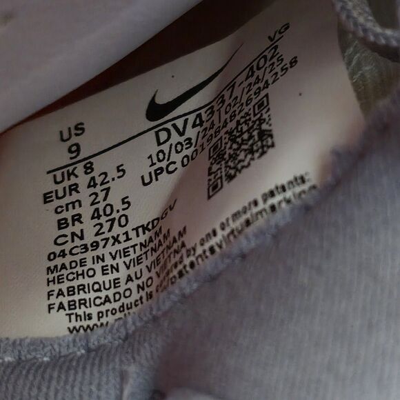 Nike Tiempo Legend 10 Academy Soccer Cleats Blue Eclipse DV4337-402 Men's Size 9 - Picture 7 of 7